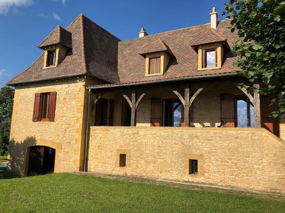Grande Maison En Perigord A 10 Mn De Sarlat Marquay Exterior photo